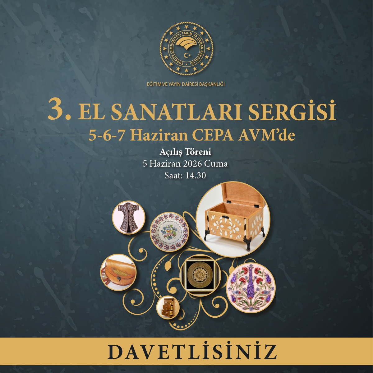 3. El Sanatları Sergisi 5-6-7 Haziran Cepa AVM’de